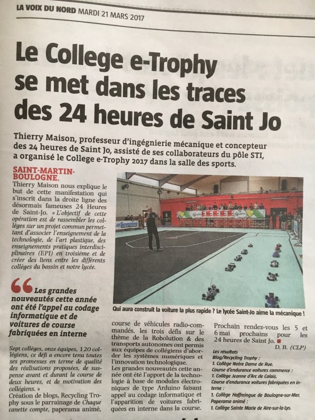 2017 03 11 voix du nord-collège trophy